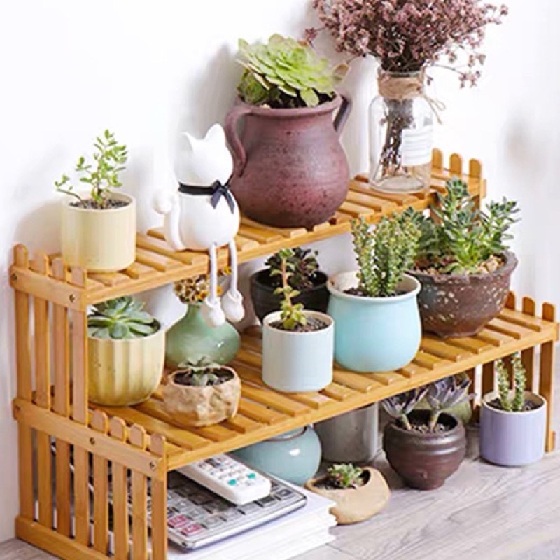 Two-Tier Wooden Plant Stand — wholesale & custom OEM